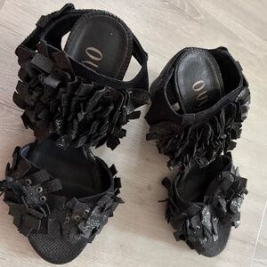 Italian made Ovye genuine leather party sandals